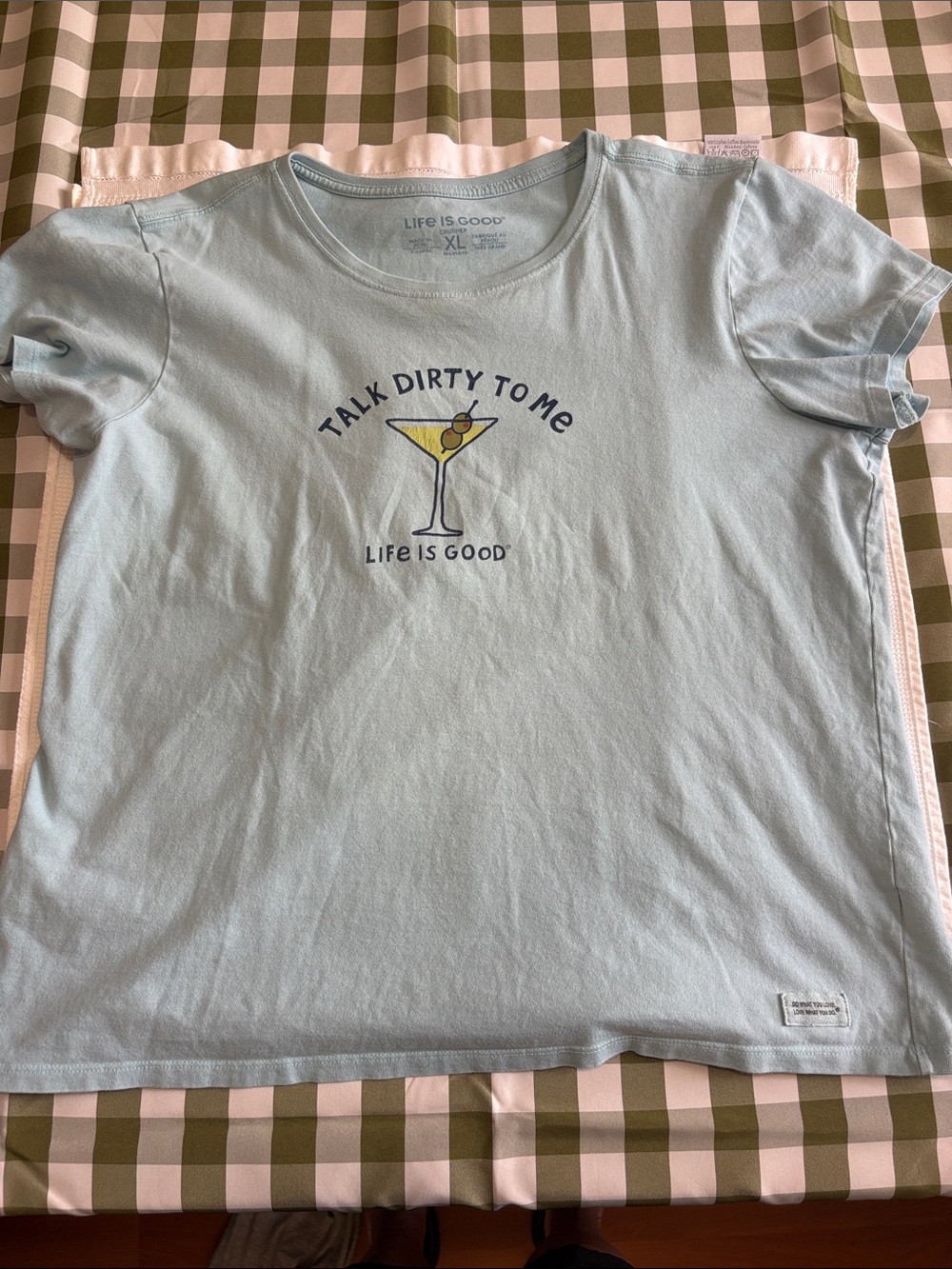 LIFE IS GOOD V-NECK CRUSHER TALK DIRTY TO ME